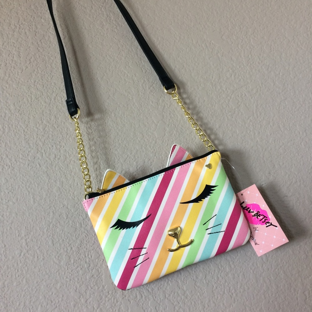 Betsey Johnson rainbow crossbody bag - Picture 2 of 6